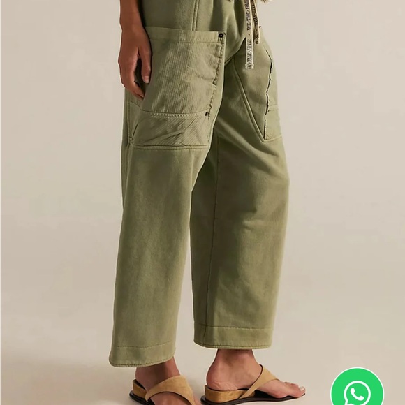 madepants Pants - Olive Green Women's Cropped Utility Pants
